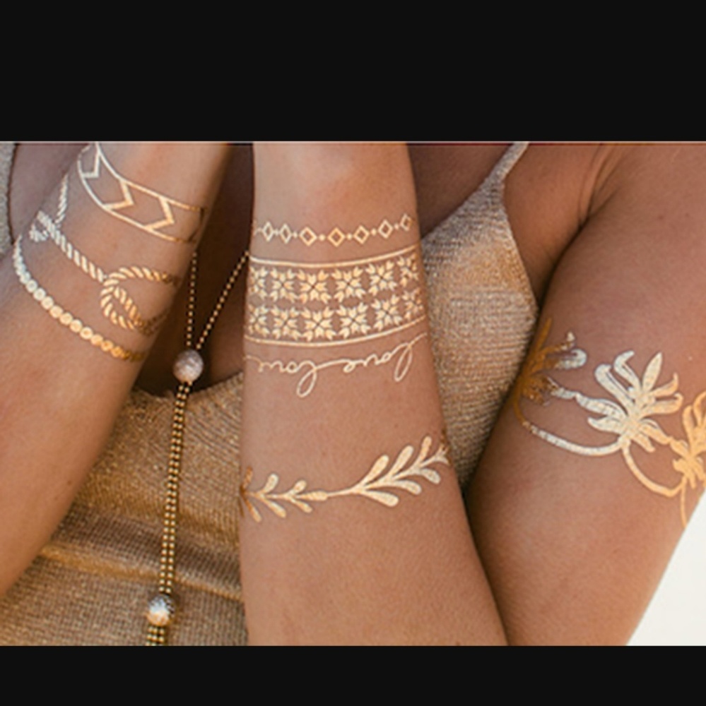 💃H/P: 1 Left! Metallic Flash Tattoos Bundle💃